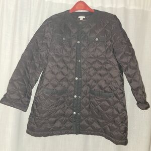 J. Jill Quilted Black Jacket